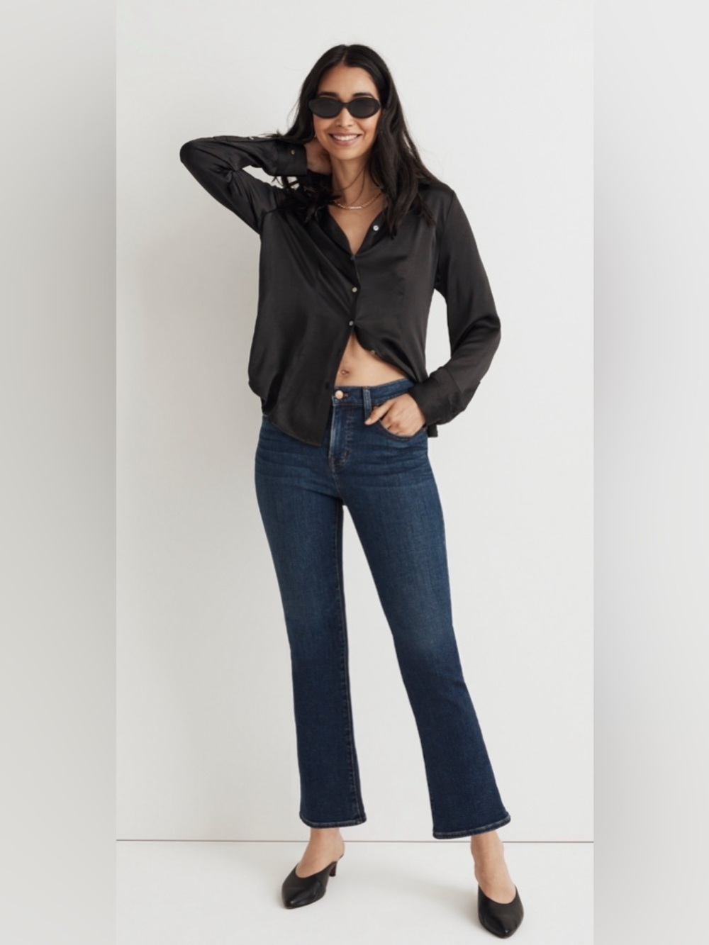 NWT MADEWELL Kick Out Crop Jeans size women’s 25